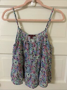 Silvergate Paisley Tiered Camisole Cami Top medium